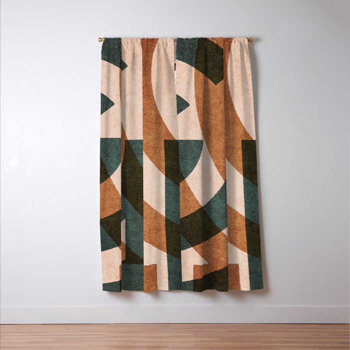 ABSTRACT ALPHABET / Decorative G Window Curtain Gallery Image 3