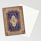 Wonderfully Detailed Persian Rug Oriental Victorian Style Carpet Design Stationery Card Gallery Image 2