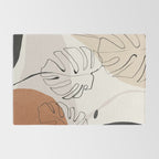 Minimal Abstract Art- Monstera Rug Gallery Image 2