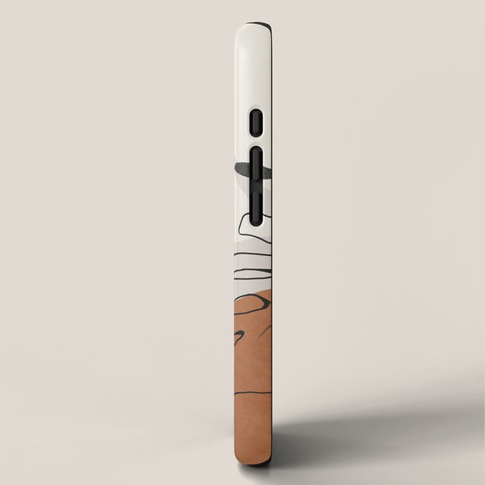 Minimal Abstract Art- Monstera iPhone Case Gallery Image 2