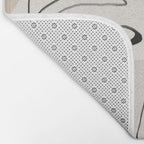 Minimal Abstract Art- Monstera Bath Mat Gallery Image 2