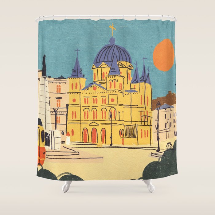 Liberty Square Shower Curtain Gallery Image 1