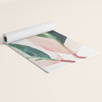 Pink Leaves I Yoga Mat Gallery Image 2