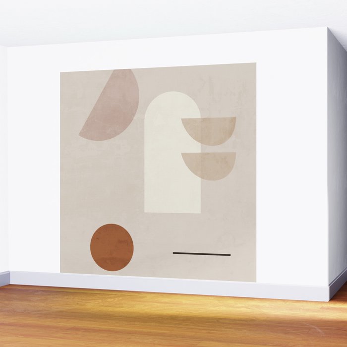 Abstract Minimal Shapes 21 Wall Mural Gallery Image 2