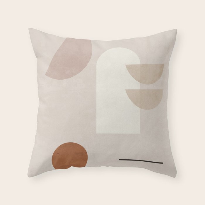 Abstract Minimal Shapes 21 Throw Pillow Gallery Image 6