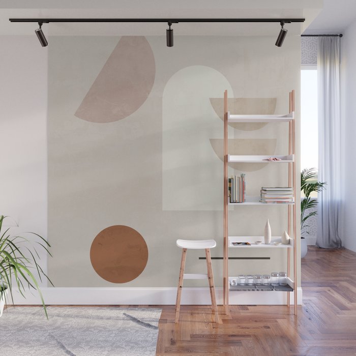 Abstract Minimal Shapes 21 Wall Mural Gallery Image 1