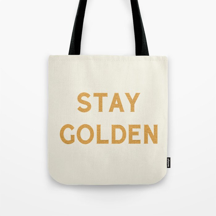 Stay Golden Tote Bag Gallery Image 1