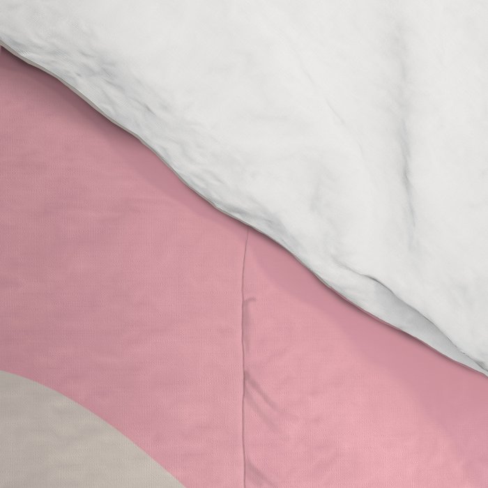 Retro Liquid Swirl Abstract Pattern Square Pink, Orange, and Royal Blue Comforter Gallery Image 4