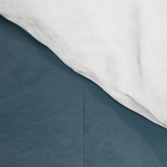 Unique Birds - Minimalist Scandi Bird Family Blue Blush White Comforter Gallery Image 4