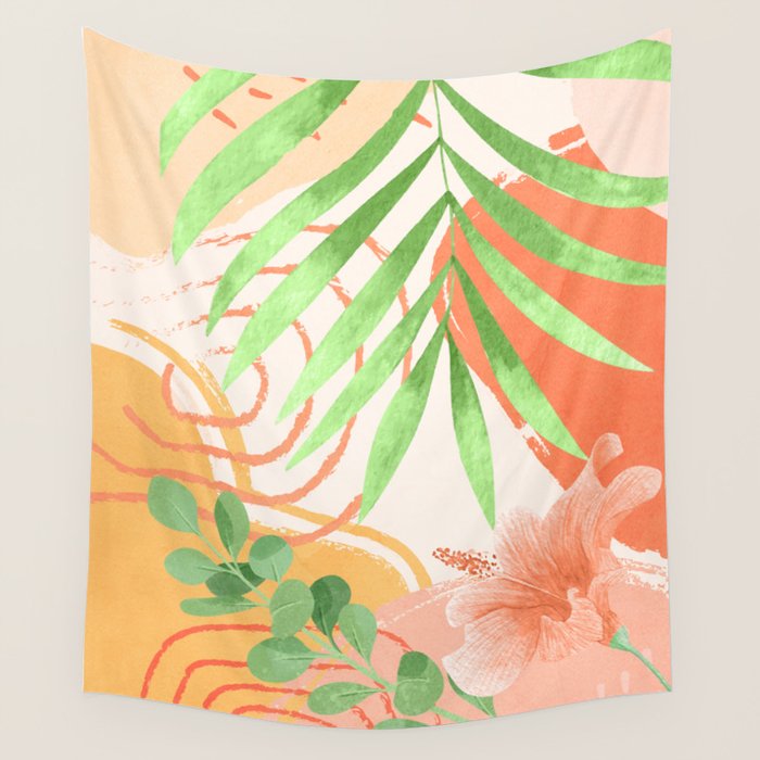 Elegant Shapes 25 Wall Tapestry Gallery Image 1