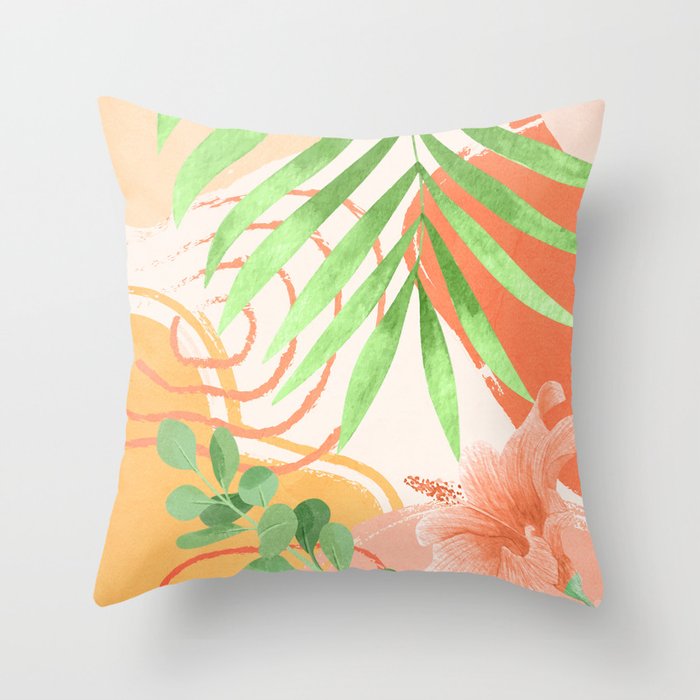 Elegant Shapes 25 Throw Pillow Gallery Image 1