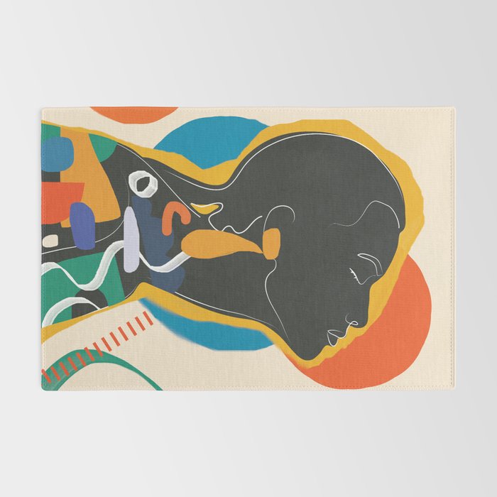 Modern Abstract Woman 13 Rug Gallery Image 2