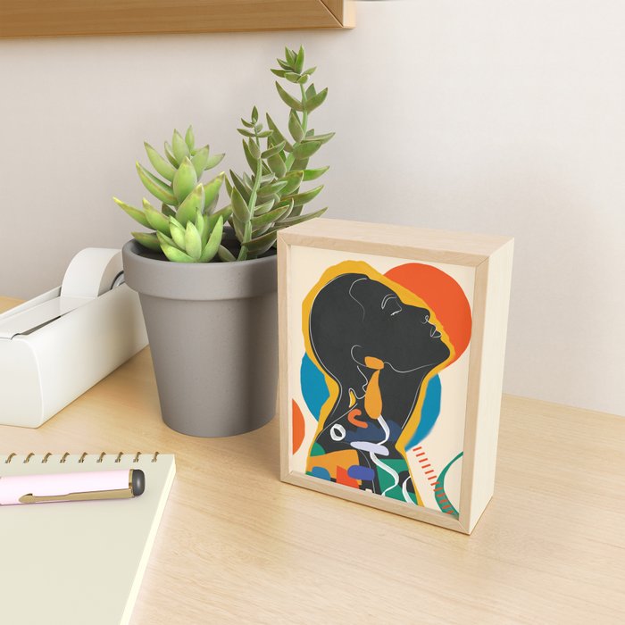 Modern Abstract Woman 13 Mini Art Print Gallery Image 2