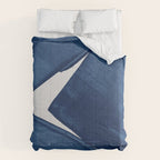Modern Painting Blue II, Blue Abstract Comforter Gallery Image 6