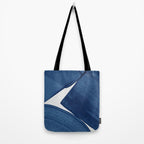 Modern Painting Blue II, Blue Abstract Tote Bag Gallery Image 2
