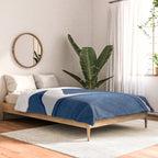 Modern Painting Blue II, Blue Abstract Comforter Gallery Image 2