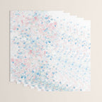 light pink and blue baby's breath flowers pattern Wrapping Paper Gallery Image 3