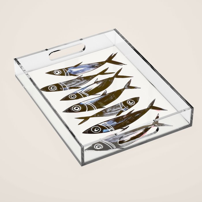 Line Fish Acrylic Tray Gallery Image 1