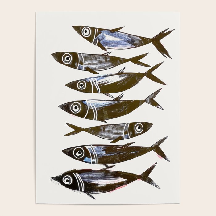 Line Fish Poster Gallery Image 1