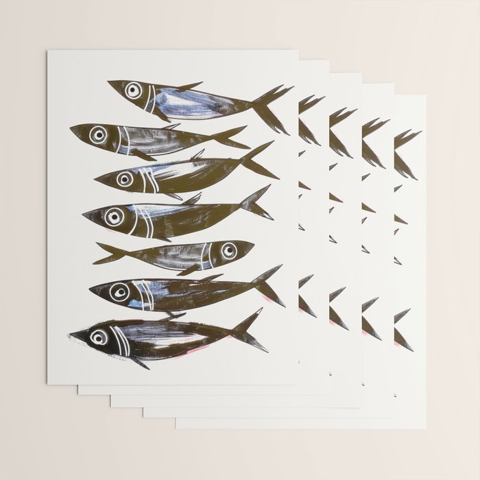 Line Fish Wrapping Paper Gallery Image 3