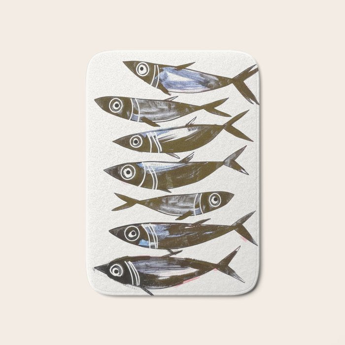 Line Fish Bath Mat Gallery Image 1