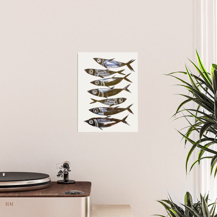 Line Fish Poster Gallery Image 2