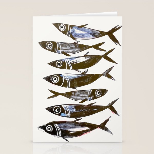 Line Fish Stationery Card Gallery Image 1