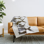 Line Fish Throw Blanket Gallery Image 1