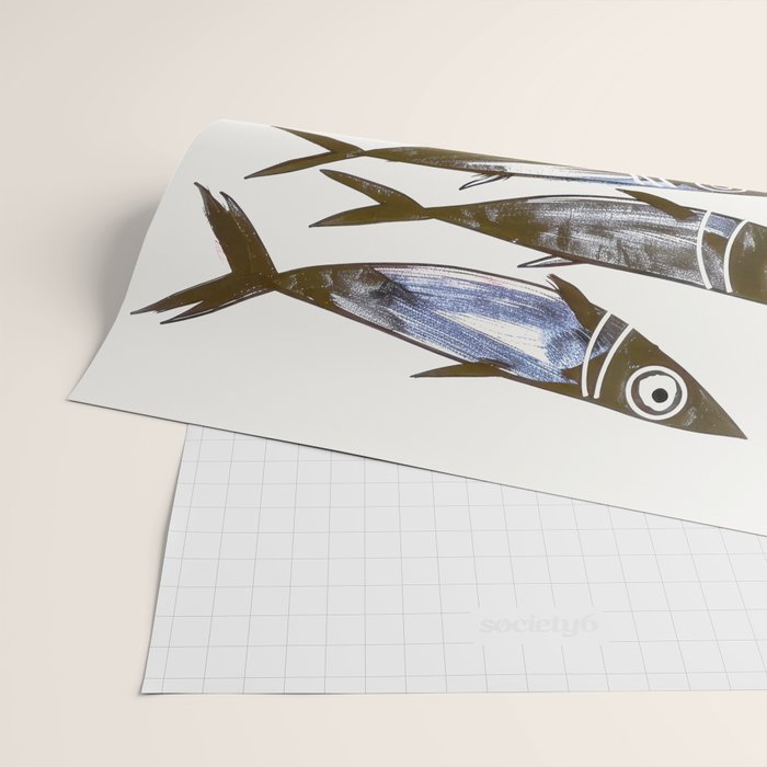 Line Fish Wrapping Paper Gallery Image 2