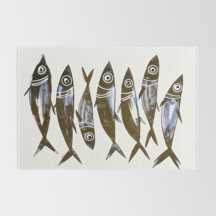 Line Fish Rug Gallery Image 2