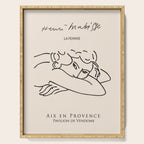 Henri Matisse 'La Femme' Female Nude Figurative Line Art Serving Tray Gallery Image 1