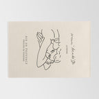 Henri Matisse 'La Femme' Female Nude Figurative Line Art Rug Gallery Image 2