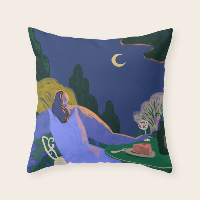 Moon Beam  Throw Pillow Gallery Image 6