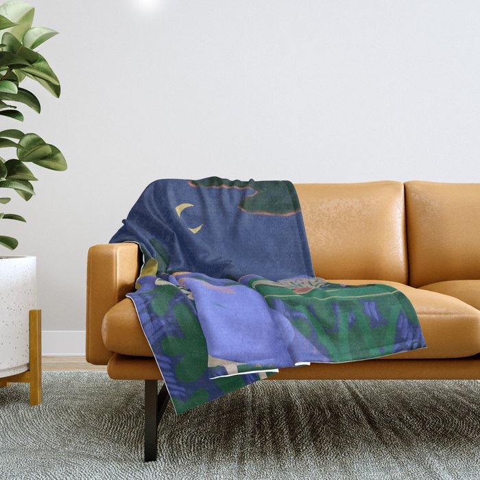 Moon Beam  Throw Blanket Gallery Image 1