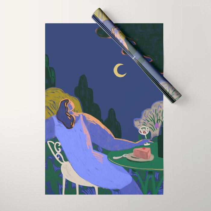Moon Beam  Wrapping Paper Gallery Image 1