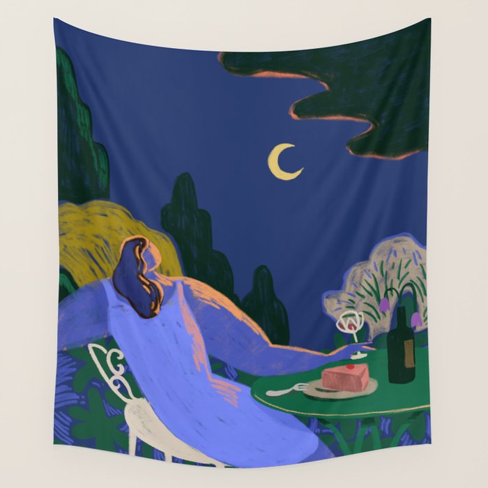 Moon Beam  Wall Tapestry Gallery Image 4