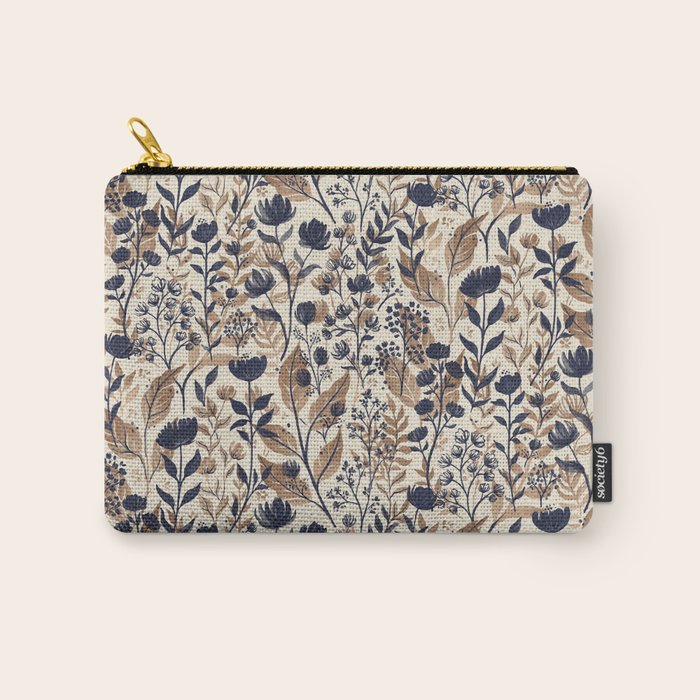 Moody Blooms Dark Neutral Carry All Pouch Gallery Image 1