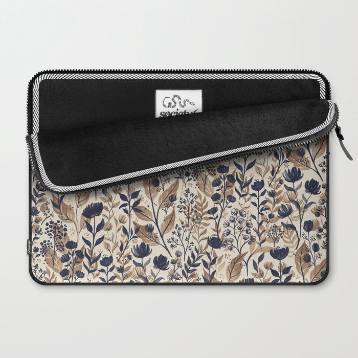 Moody Blooms Dark Neutral Laptop Sleeve Gallery Image 2