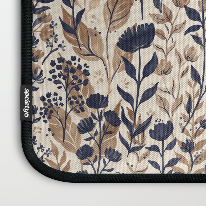 Moody Blooms Dark Neutral Laptop Sleeve Gallery Image 3