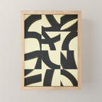 Abstract black pattern Mini Art Print Gallery Image 1