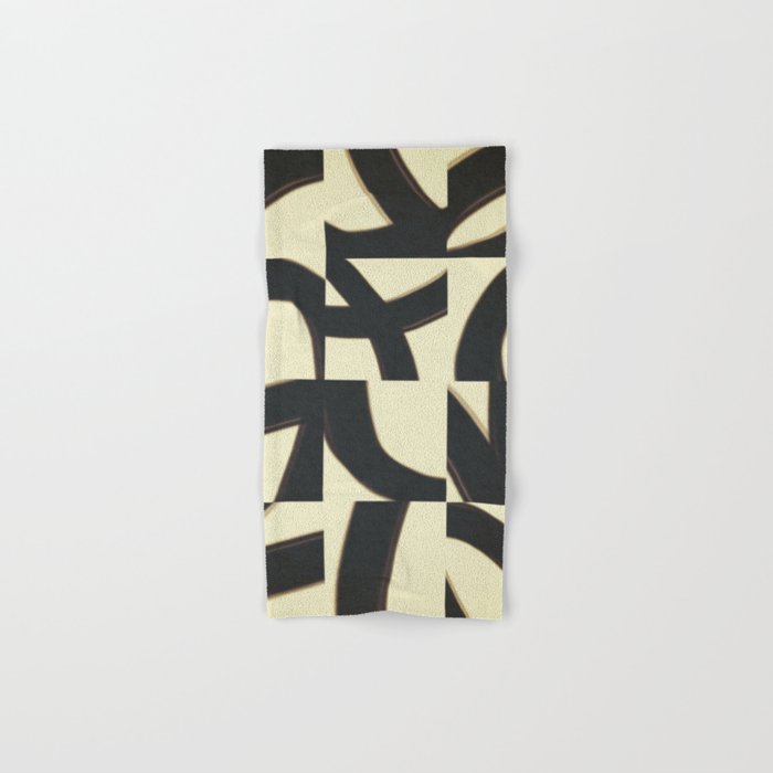 Abstract black pattern Bath Towel Gallery Image 1