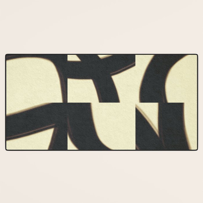 Abstract black pattern Desk Mat Gallery Image 3