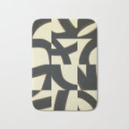 Abstract black pattern Bath Mat Gallery Image 1