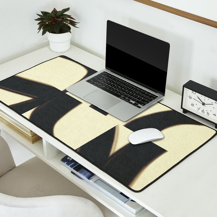 Abstract black pattern Desk Mat Gallery Image 2