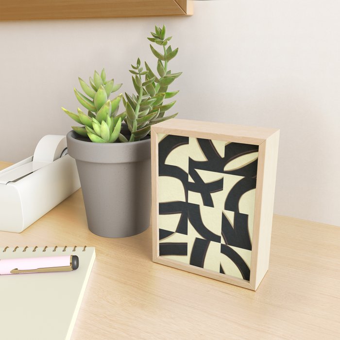 Abstract black pattern Mini Art Print Gallery Image 2