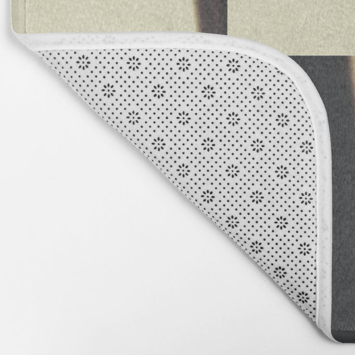 Abstract black pattern Bath Mat Gallery Image 2