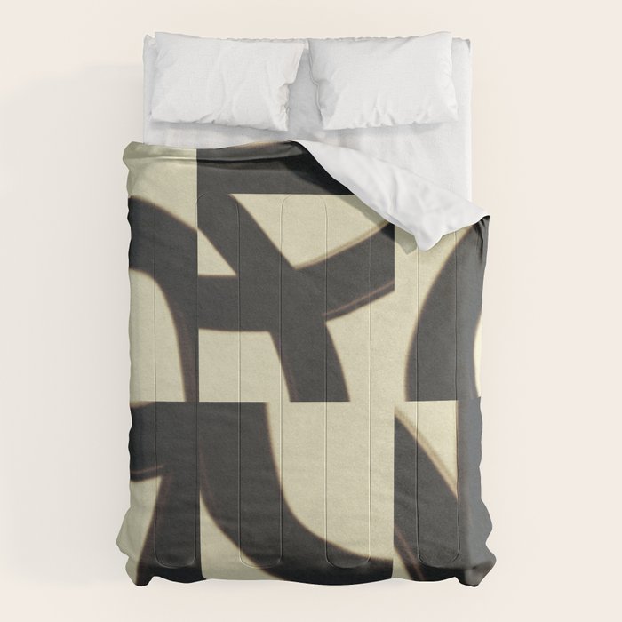 Abstract black pattern Comforter Gallery Image 1
