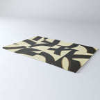 Abstract black pattern Rug Gallery Image 3