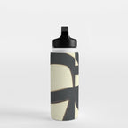 Abstract black pattern Water Bottle Gallery Image 3