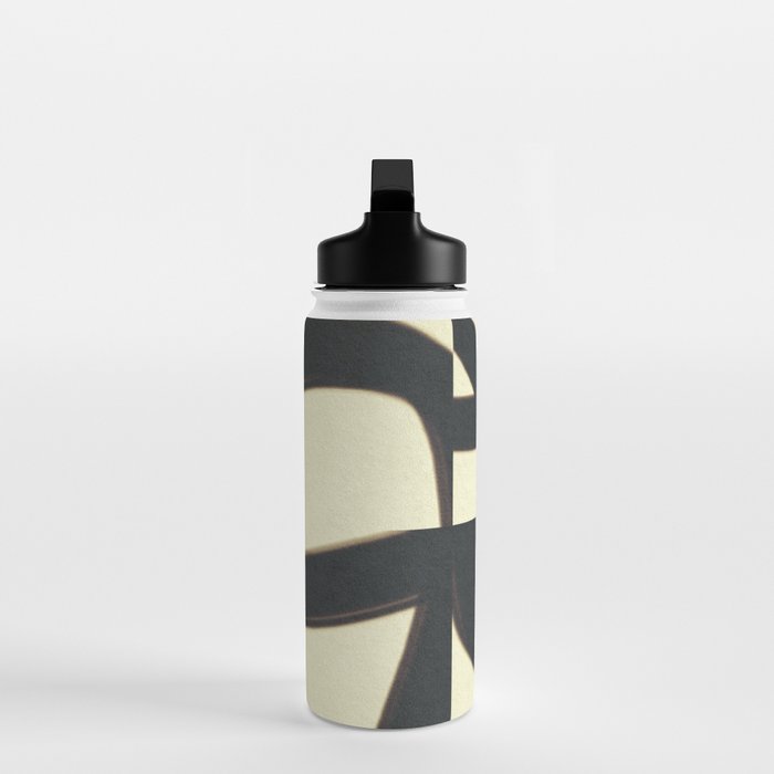 Abstract black pattern Water Bottle Gallery Image 3